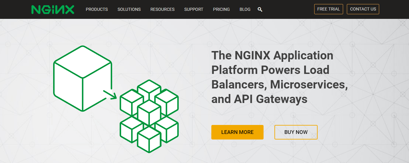The NGINX website.