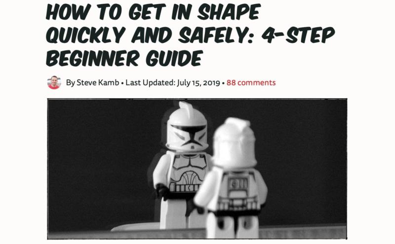 A NerdFitness blog post about how to get in shape.