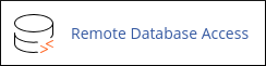 cPanel - Databases - Remote Database Access icon