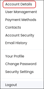 Customer Portal - Account Details