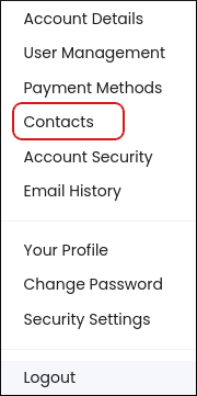 Customer Portal - Contacts