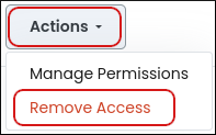 Customer Portal - User Management - Remove Access