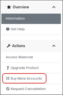 Customer Portal - Email - Buy More Accounts